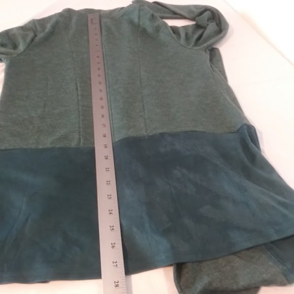 Logo Lounge women's size S green open cardigan sweater - Picture 11 of 13